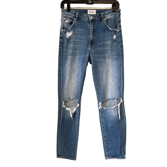 Rolla’s (from Free People) Miller Mid High Rise Slim Jeans, Sz 28 - Picture 2 of 14